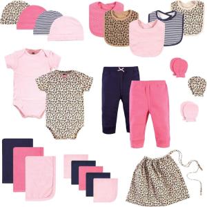 image:imageHudson Baby Unisex Layette Starter Set Gift 25pcPrints Leopard