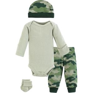 image:imageHudson Baby Unisex Thermal Preemie Layette Set 4pc Short Sleeve OutfitCamo Long Sleeve