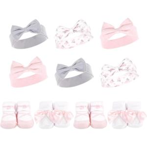 image:imageHudson Baby babygirls 10pc Headband and Socks SetBallet