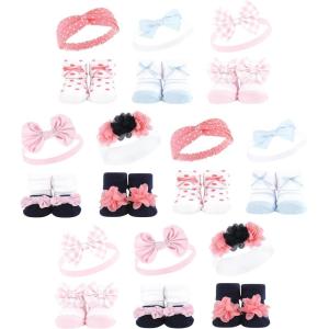image:imageHudson Baby babygirls 20pc Headband and Socks GiftsetPink Blue