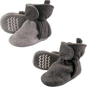 image:imageHudson Baby babygirls Cozy Fleece BootiesCharcoal 2pack