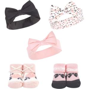image:imageHudson Baby babygirls Headband and Socks SetBerry Floral