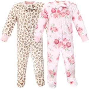 image:imageHudson Baby babygirls Plush Sleep and PlayHudson Baby Unisex Baby Plush Sleep and Play Navy Snowflake 03 MonthsBlush Rose