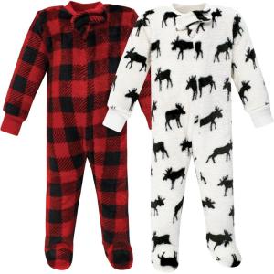image:imageHudson Baby babygirls Plush Sleep and PlayHudson Baby Unisex Baby Plush Sleep and Play Navy Snowflake 03 MonthsMoose