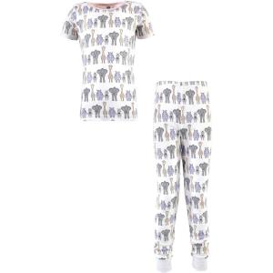image:imageHudson Baby unisexbaby Cotton Pajama SetPink Safari