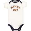 image:imageHudson Baby Baby Cotton Bodysuit Pant and Shoe SetBrown Navy Mamas Boy