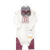 image:imageHudson Baby Baby Cotton Bodysuit Pant and Shoe SetLittle Love Flowers