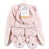 image:imageHudson Baby Baby Hudson Baby Unisex Baby Trapper Hat Mitten and Bootie Set Tan Bear 06 MonthsPink Bear