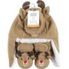 image:imageHudson Baby Baby Hudson Baby Unisex Baby Trapper Hat Mitten and Bootie Set Tan Bear 06 MonthsReindeer