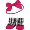 image:imageHudson Baby Girls Headband and Socks GiftsetBlack Pink