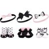 image:imageHudson Baby Girls Headband and Socks GiftsetBlack Pink Bows