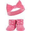 image:imageHudson Baby Girls Headband and Socks GiftsetBlack Wild Rose Leopard