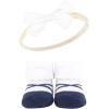 image:imageHudson Baby Girls Headband and Socks GiftsetBlue Blush Floral