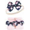 image:imageHudson Baby Girls Headband and Socks GiftsetBlue Blush Floral