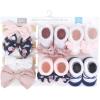 image:imageHudson Baby Girls Headband and Socks GiftsetBlue Blush Floral