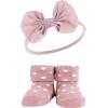 image:imageHudson Baby Girls Headband and Socks GiftsetBlush Taupe