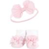 image:imageHudson Baby Girls Headband and Socks GiftsetBlush White