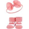 image:imageHudson Baby Girls Headband and Socks GiftsetBlush White