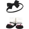 image:imageHudson Baby Girls Headband and Socks GiftsetBurgundy Black