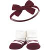 image:imageHudson Baby Girls Headband and Socks GiftsetBurgundy Black