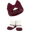 image:imageHudson Baby Girls Headband and Socks GiftsetBurgundy Blush