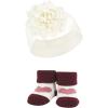 image:imageHudson Baby Girls Headband and Socks GiftsetBurgundy Blush