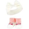 image:imageHudson Baby Girls Headband and Socks GiftsetBurgundy Gray