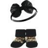 image:imageHudson Baby Girls Headband and Socks GiftsetBurgundy Leopard