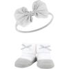 image:imageHudson Baby Girls Headband and Socks GiftsetBurgundy Leopard