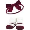 image:imageHudson Baby Girls Headband and Socks GiftsetBurgundy Pink Teal
