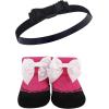 image:imageHudson Baby Girls Headband and Socks GiftsetDark Pink Black 10pack