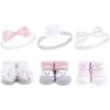 image:imageHudson Baby Girls Headband and Socks GiftsetGray Cloud