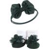 image:imageHudson Baby Girls Headband and Socks GiftsetGreen Purple