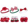 image:imageHudson Baby Girls Headband and Socks GiftsetHolly