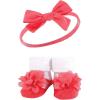 image:imageHudson Baby Girls Headband and Socks GiftsetNavy Coral