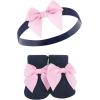 image:imageHudson Baby Girls Headband and Socks GiftsetNavy White 10pack