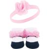 image:imageHudson Baby Girls Headband and Socks GiftsetNavy White 10pack