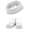 image:imageHudson Baby Girls Headband and Socks GiftsetPink Black Gray