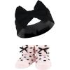 image:imageHudson Baby Girls Headband and Socks GiftsetPink Black Gray