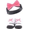 image:imageHudson Baby Girls Headband and Socks GiftsetPink Charcoal