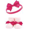 image:imageHudson Baby Girls Headband and Socks GiftsetPink Gray Flower