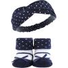 image:imageHudson Baby Girls Headband and Socks GiftsetPink Navy 10piece