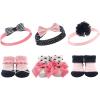 image:imageHudson Baby Girls Headband and Socks GiftsetPink Navy 6piece