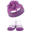 image:imageHudson Baby Girls Headband and Socks GiftsetPink Purple