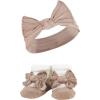 image:imageHudson Baby Girls Headband and Socks GiftsetPink Taupe