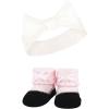 image:imageHudson Baby Girls Headband and Socks GiftsetPink Taupe