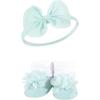 image:imageHudson Baby Girls Headband and Socks GiftsetPurple Mint