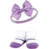 image:imageHudson Baby Girls Headband and Socks GiftsetPurple Rainbow