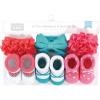 image:imageHudson Baby Girls Headband and Socks GiftsetTeal Coral