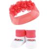 image:imageHudson Baby Girls Headband and Socks GiftsetTeal Coral